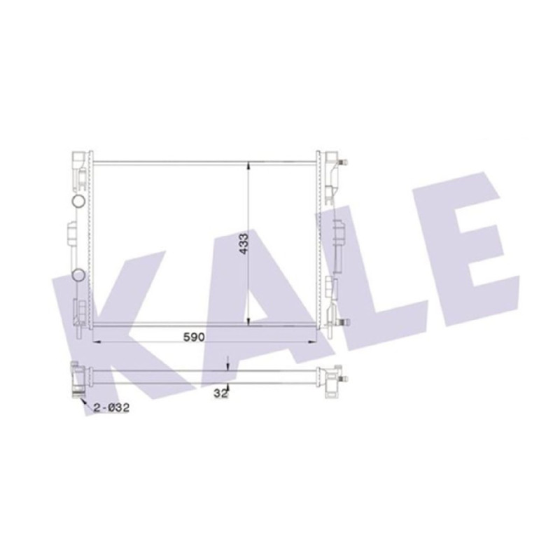 SU RADYATÖRÜ MEGANE II SCENIC II 1.4 1.6 16V 02-
