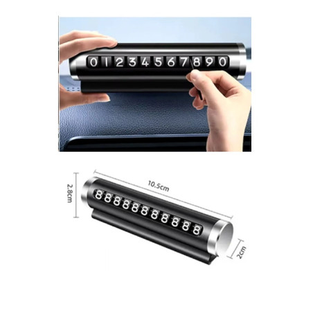 ARAÇ İÇİ NUMARATÖR SİYAH RENK