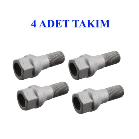 4 adet BİJON CİVATASI AA.17 M12X1.25X22 DOBLO YM EGEA FİORİNO NEMO BİPPER OPEL FORD