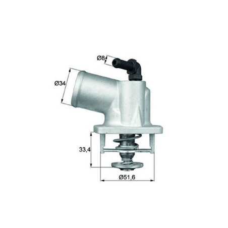 TERMOSTAT KOMPLE ASTRA G CORSA C VECTRA B C MERIVA ZAFIRA 1.4 1.6 16V