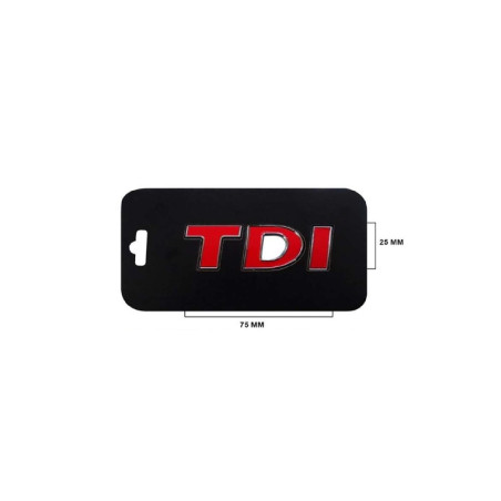 ARKA BAGAJ YAZI TDI KIRMIZI 2.5-7.5cm JETTA PASSAT CADDY