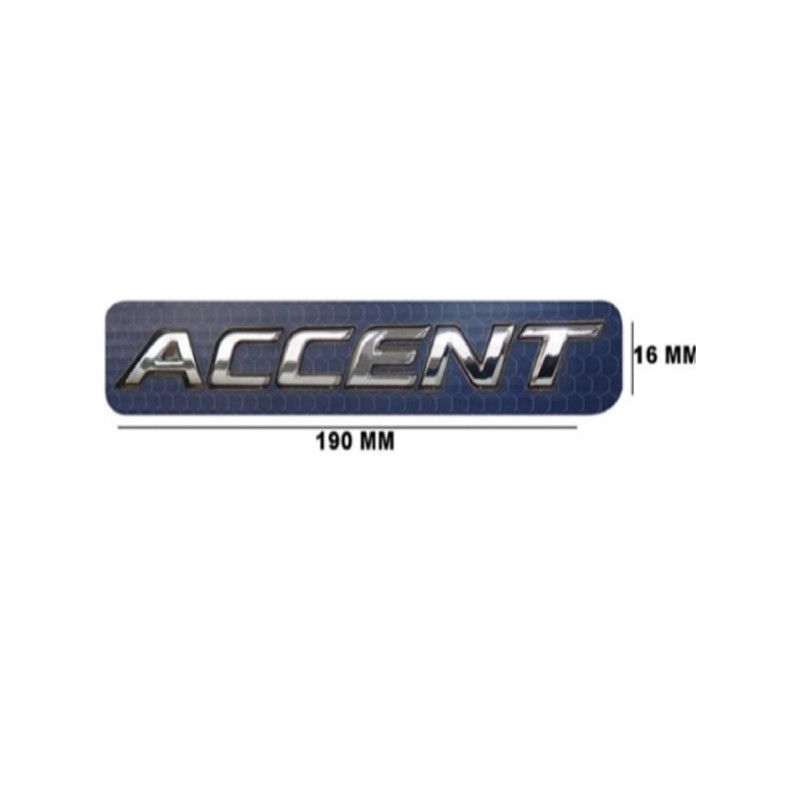 ARKA BAGAJ YAZI ACCENT HYUNDAI ACCENT BLUE 2011-2018 
