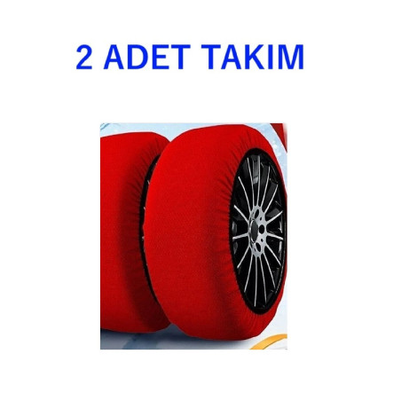 KAR ÇORABI 2 TEKER İÇİN TAKIM KIRMIZI RENK M BEDEN