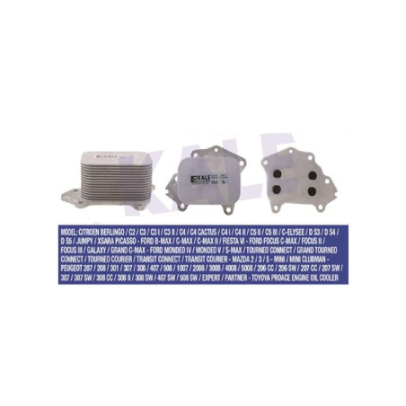 YAĞ SOĞUTUCU CONTALI KALE 107 206 307 407 PARTNER TEPEE C1 C2 C3 C4 BERLINGO III FİESTA FOCUS B-MAX C-MAX 1.4 1.6HDI