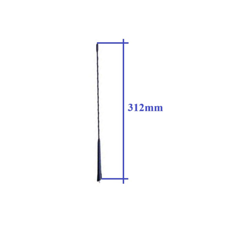 KISA SİYAH ANTEN UZUN TİP 6mm 107 206 207 307 BOXER C1 C2 C3 C4 JUMPER CLIO MEGANE
