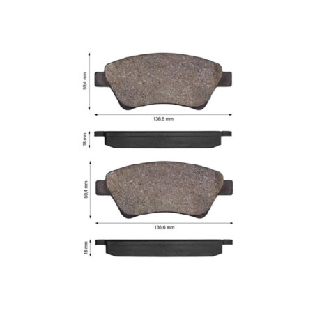 FREN BALATA ÖN AYD MEGANE II EM 02- SCENIC II KANGOO 01-