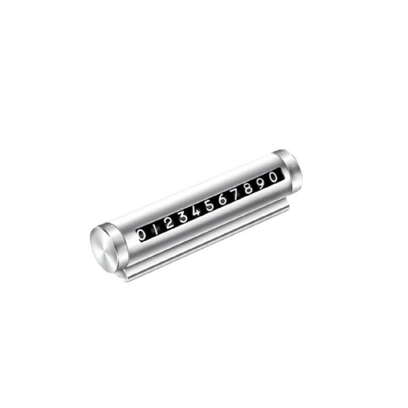 ARAÇ İÇİ NUMARATÖR METAL KASA GÜMÜŞ RENK