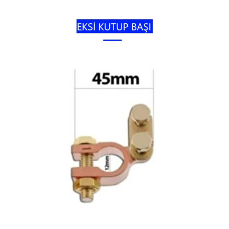 AKÜ KUTUP BAŞI EKSİ (-)