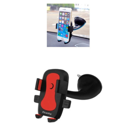 TELEFON TUTUCU CAMA YAPIŞAN VANTUZLU KIRMIZI RENK