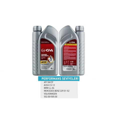 OTOMATİK ŞANZIMAN YAĞI ATF III GVA 1 LT PLATINUM DEXRON III KIRMIZI