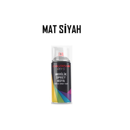 AKRİLİK SPREY BOYA MAT SİYAH RAL-9005 CALDINI