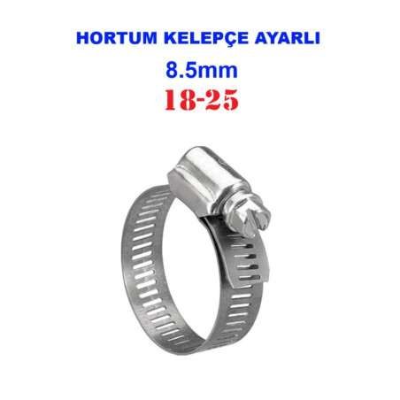 HORTUM KELEPÇE AYARLI 18-25 8.5mm