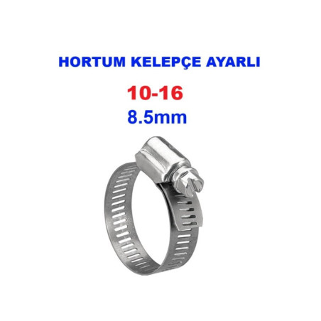 HORTUM KELEPÇE AYARLI 10-16 8.5mm