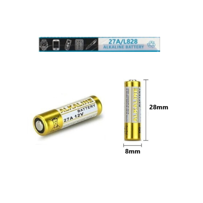 ALKALINE KEPENK KUMANDA PİL 27A 12V 1 ADET