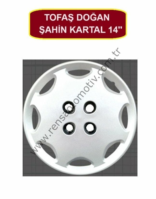 JANT KAPAK 14'' inç TAKIM (4 ADET) TOFAŞ DOĞAN ŞAHİN KARTAL