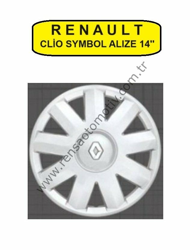 JANT KAPAK 14'' inç TAKIM (4 ADET) RENAULT CLİO SYMBOL ALIZE