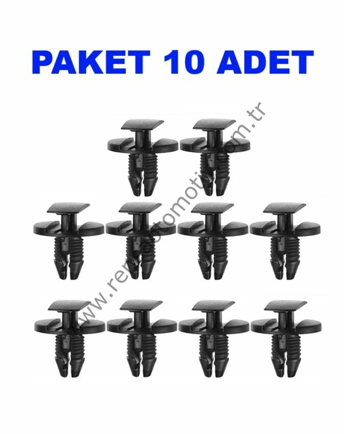 KAPI DÖŞEME ÖN PANJUR VE DAVLUMBAZ KLİPSİ (PAKET 10 ADET) RENAULT CLIO IV PEUGEOT CITROEN FIAT EGEA
