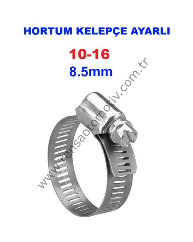 HORTUM KELEPÇE AYARLI 10-16 8.5mm