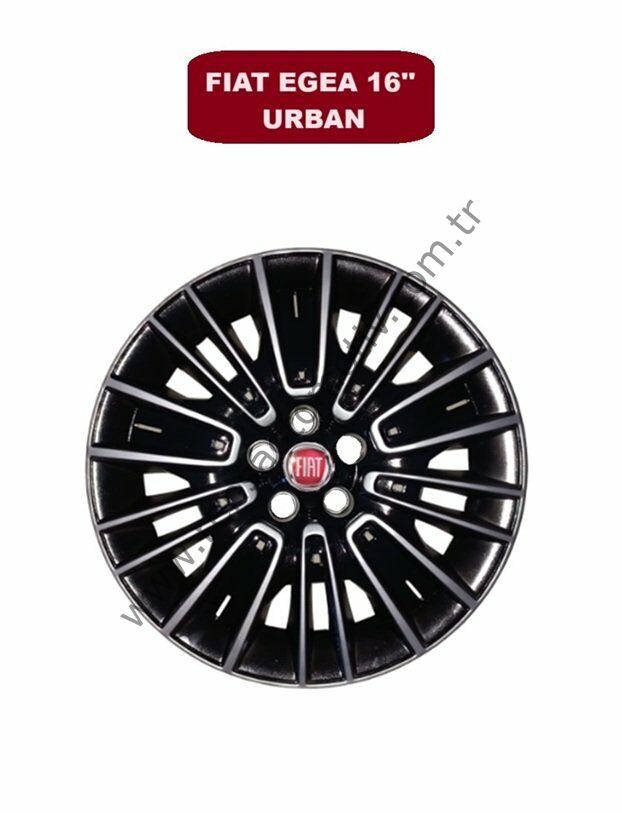 JANT KAPAK 16'' inç SİYAH ÖZEL RENK TAKIM (4 ADET) FIAT EGEA URBAN