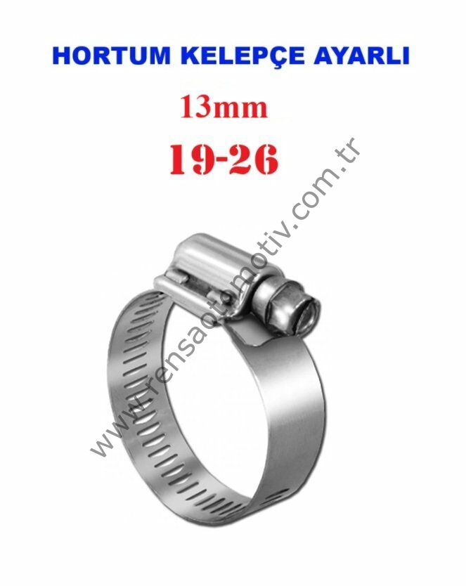 HORTUM KELEPÇE AYARLI 19-26 13mm