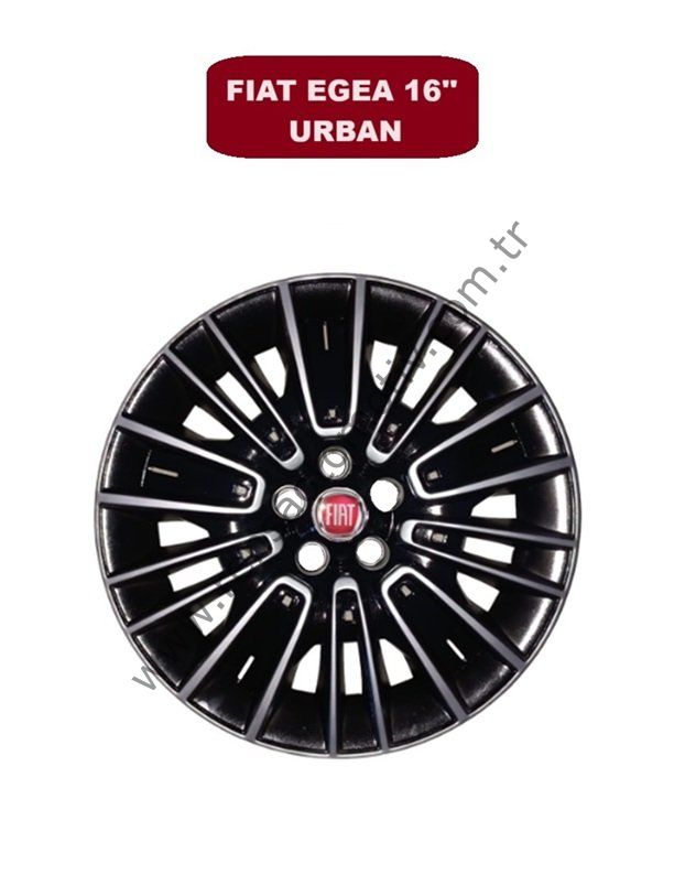 JANT KAPAK 16'' inç SİYAH ÖZEL RENK 1 ADET FIAT EGEA URBAN