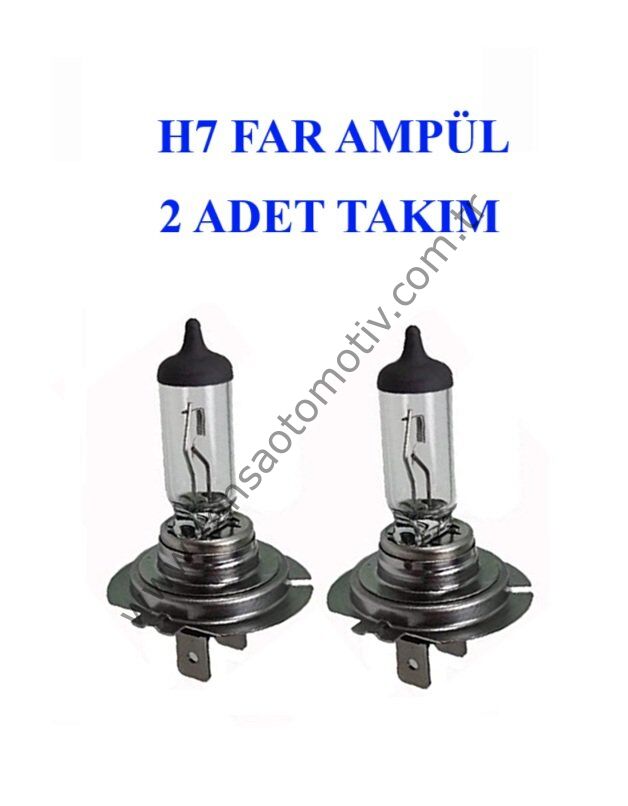 FAR AMPÜLÜ AMPUL H7 12V 55W HALOGEN 2 ADET TAKIM