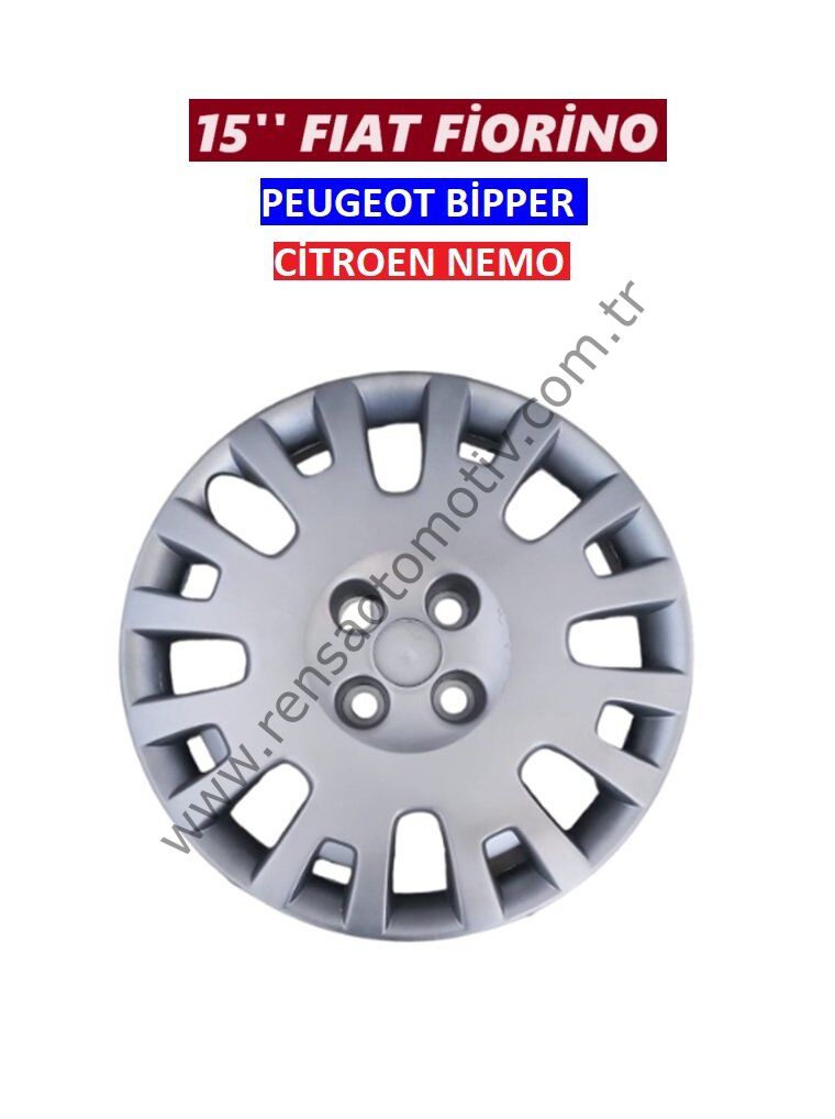 JANT KAPAK 15'' 1 ADET FIAT FİORİNO PEUGEOT BİPPER CITROEN NEMO