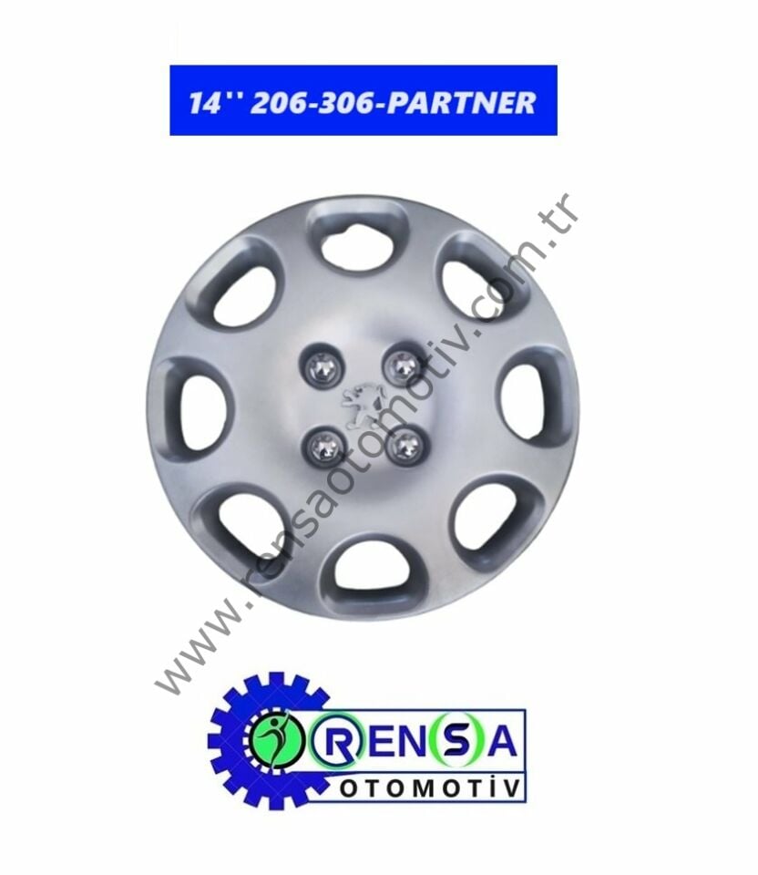 JANT KAPAK 14'' inç TAKIM (4 ADET) PEUGEOT 206 306 PARTNER
