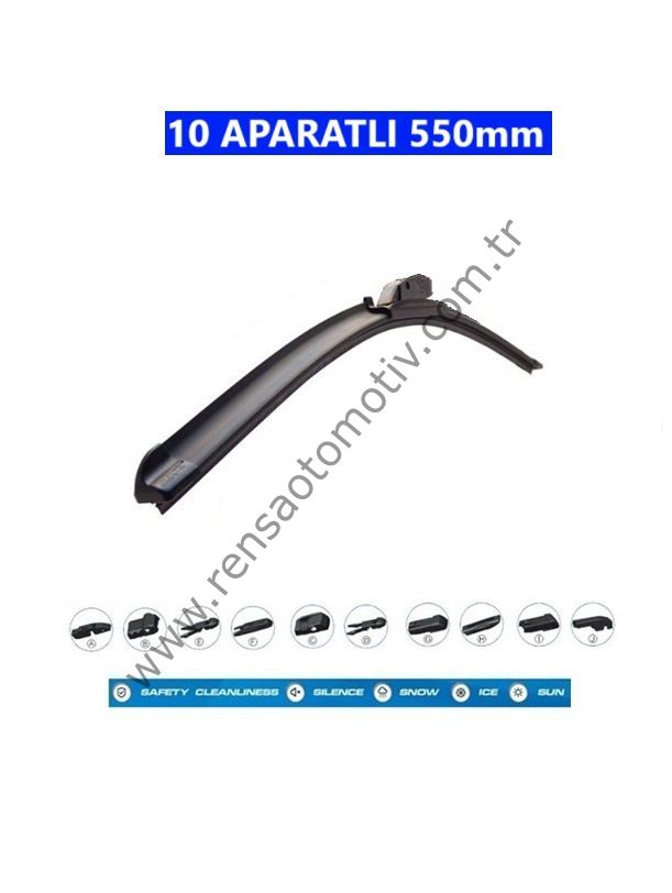 SİLECEK SÜPÜRGESİ 10 APARATLI MUZ TİPİ 22'' 550mm