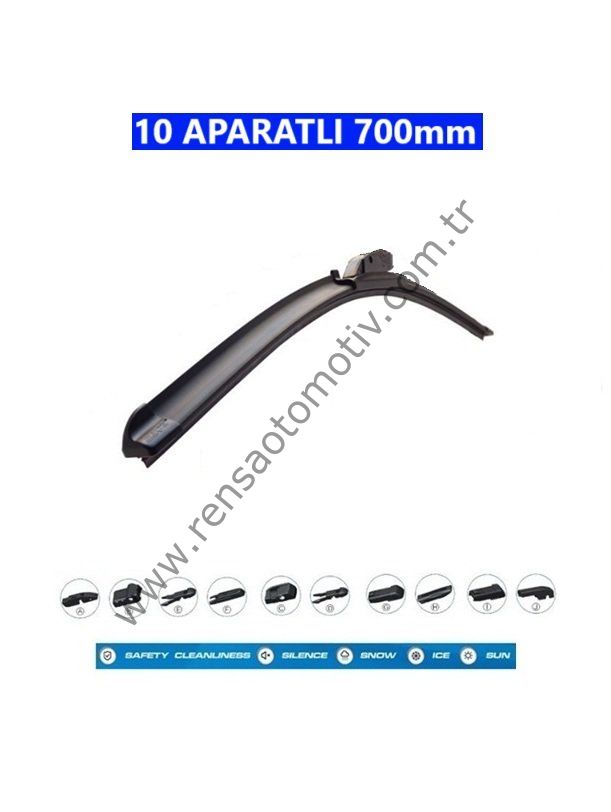 SİLECEK SÜPÜRGESİ MUZ TİPİ 12 APARATLI 700 MM 28