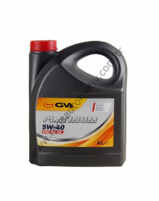 MOTOR YAĞI 5W40 4 LİTRE PLATİNUM TAM SENTETİK API SL/CF