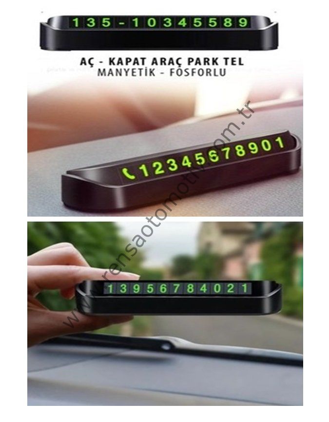 PARK TELEFON NUMARATÖR AÇ KAPA MANYETİK FOSFORLU