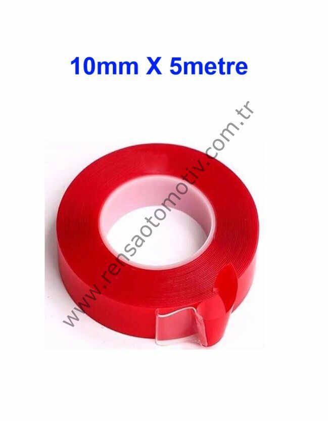 ÇİFT TARAFLI BANT SİLİKONLU 10MM X 5METRE