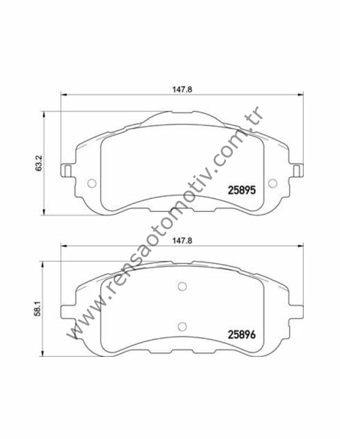 FREN BALATA ÖN PEUGEOT 308 II 1.2VTI 1.2THP 1.6HDI 2.0HDI 2013-