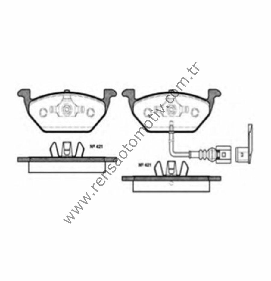 FREN BALATA ÖN VW GOLF IV 98-06 POLO 02-05 BORA AUDI A3 97-03 SEAT LEON 00-06 SKODA OCTAVIA 97-11
