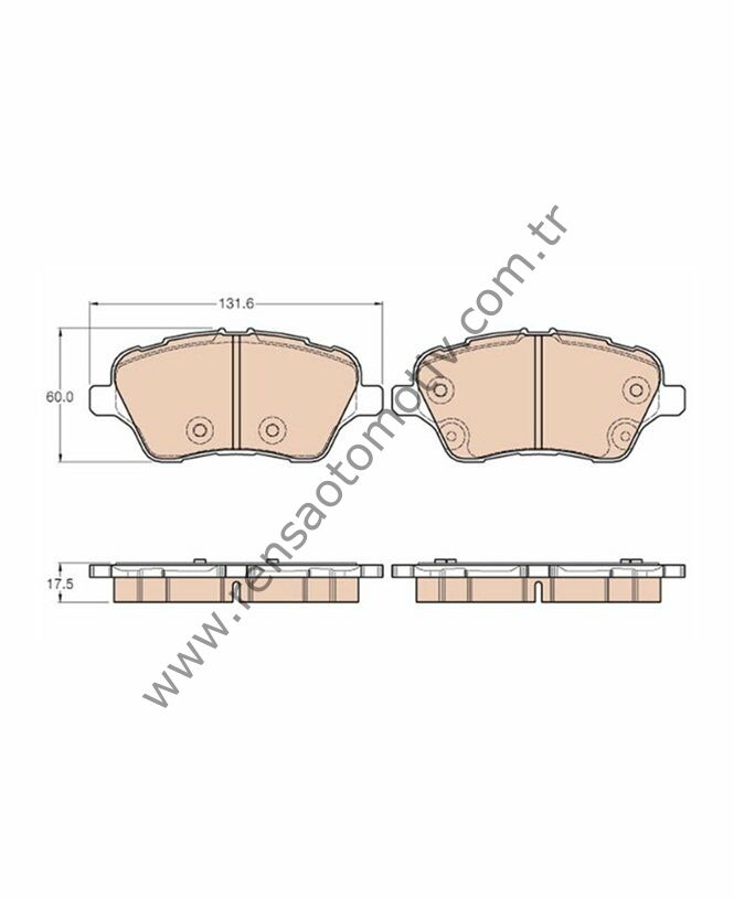 FEN BALATA ÖN CİVATALI FORD TRANSIT COURIER 14- B-MAX 12- FIESTA 12-