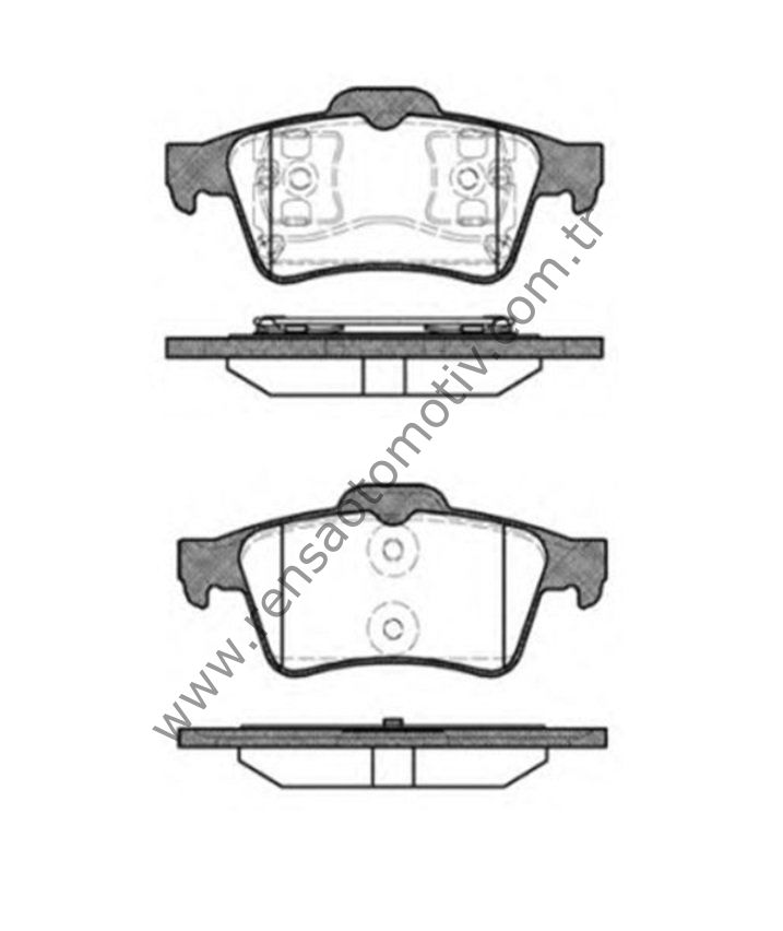 FREN BALATA ARKA VECTRA C LATITUDE LAGUNA II MEGANE II SPORT CONNECT 2002- PRIMERA 2003-
