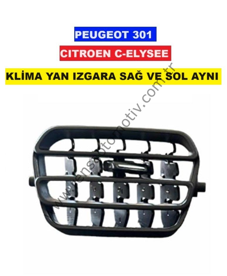 KLİMA KALORİFER HAVALANDIRMA IZGARA DİFİZÖR YANLAR SAĞ VE SOL AYNI PEUGEOT 301 CITROEN C-ELYSEE