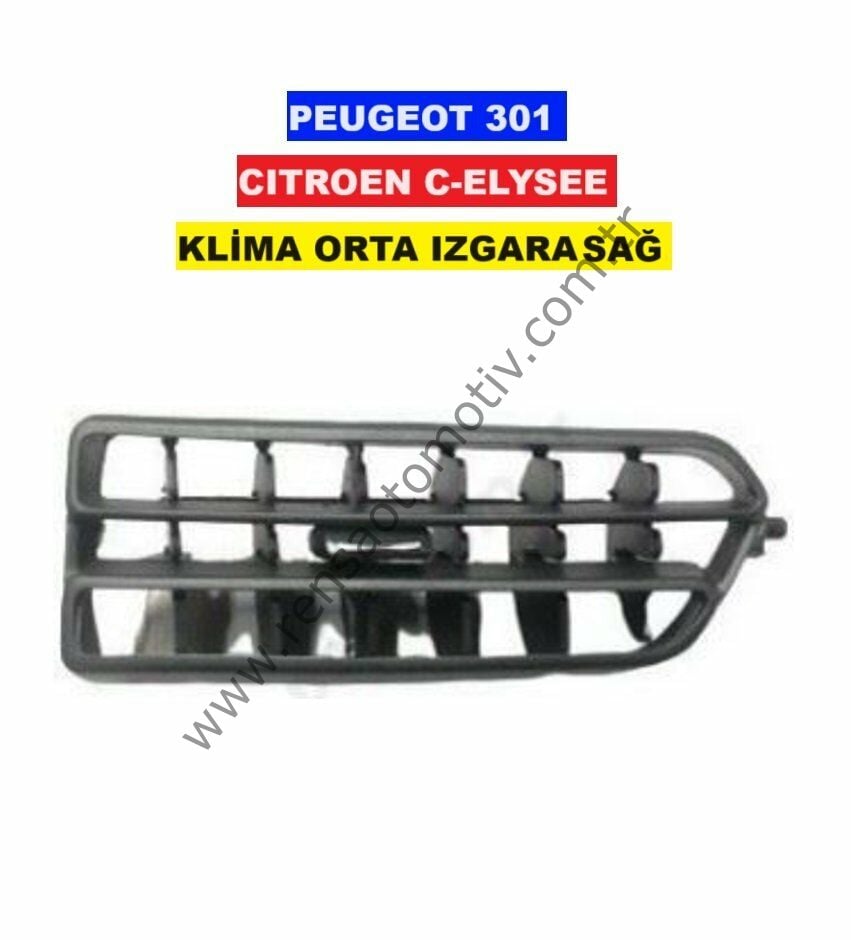 KLİMA KALORİFER HAVALANDIRMA IZGARA DİFİZÖR ORTA SAĞ PEUGEOT 301 CITROEN C-ELYSEE