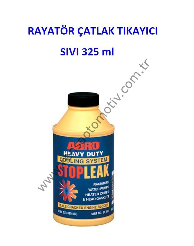 RADYATÖR SIVI ÇATLAK TIKAYICI 325ml ARABA MİNİBÜS OTOBÜS KAMYON TRAKTÖR ÜNİVERSAL