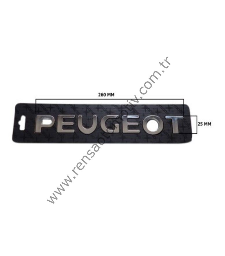 BAGAJ YAZI PEUGEOT 307 ''PEUGEOT'' BOY 260mm EN 25mm