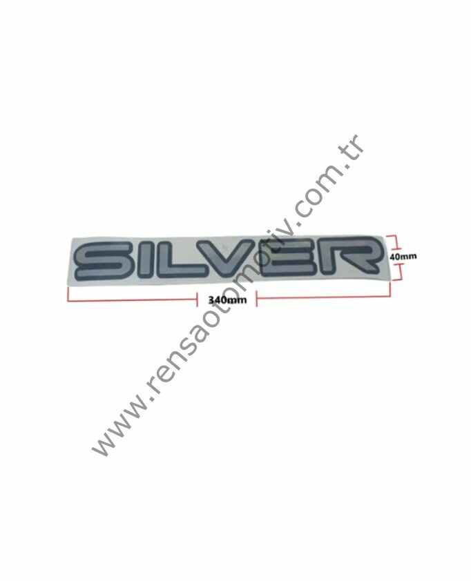 KAPI ÇIKARMASI YAZI ETİKET SILVER 340X40mm FORD CONNECT