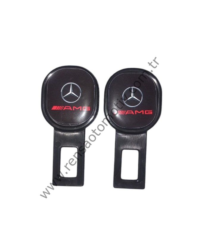EMNİYET KEMER TOKASI 2 ADET TAKIM MERCEDES AMG RESİMLİ