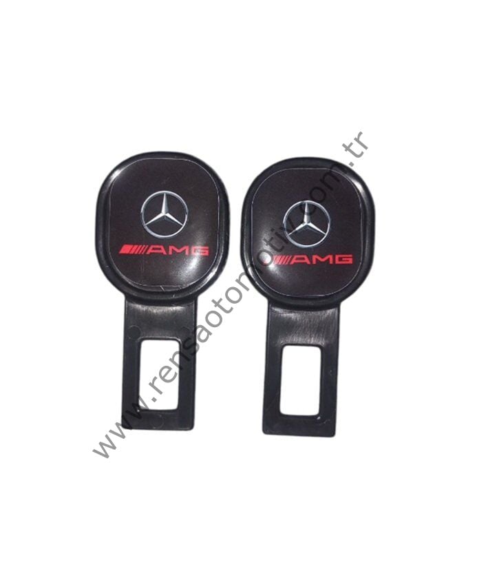 EMNİYET KEMER TOKASI 2 ADET TAKIM MERCEDES AMG RESİMLİ