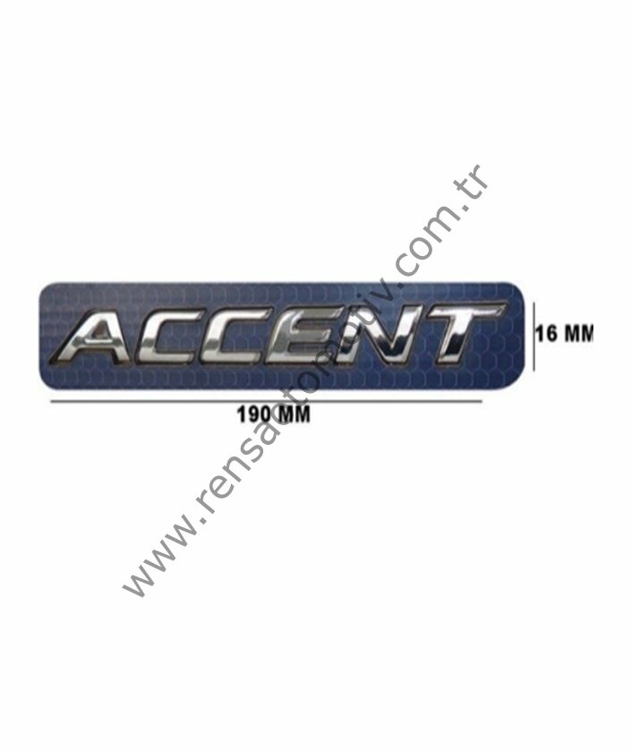 ARKA BAGAJ YAZI ACCENT HYUNDAI ACCENT BLUE 2011- 2018