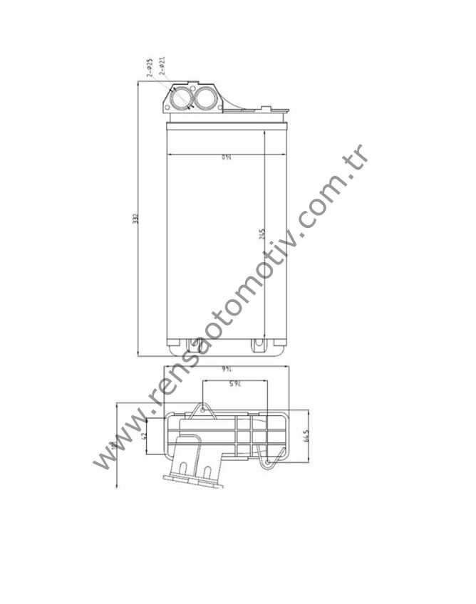 KALORİFER RADYATÖRÜ MEKANİK PEUGEPT 206 CITROEN XSARA