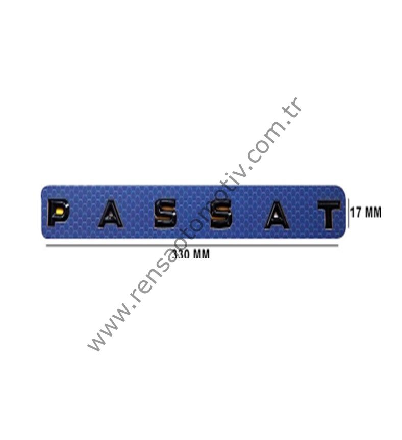 ARKA BAGAJ YAZI SİYAH RENK (330mm) VOLKSWAGEN PASSAT 2011-2018
