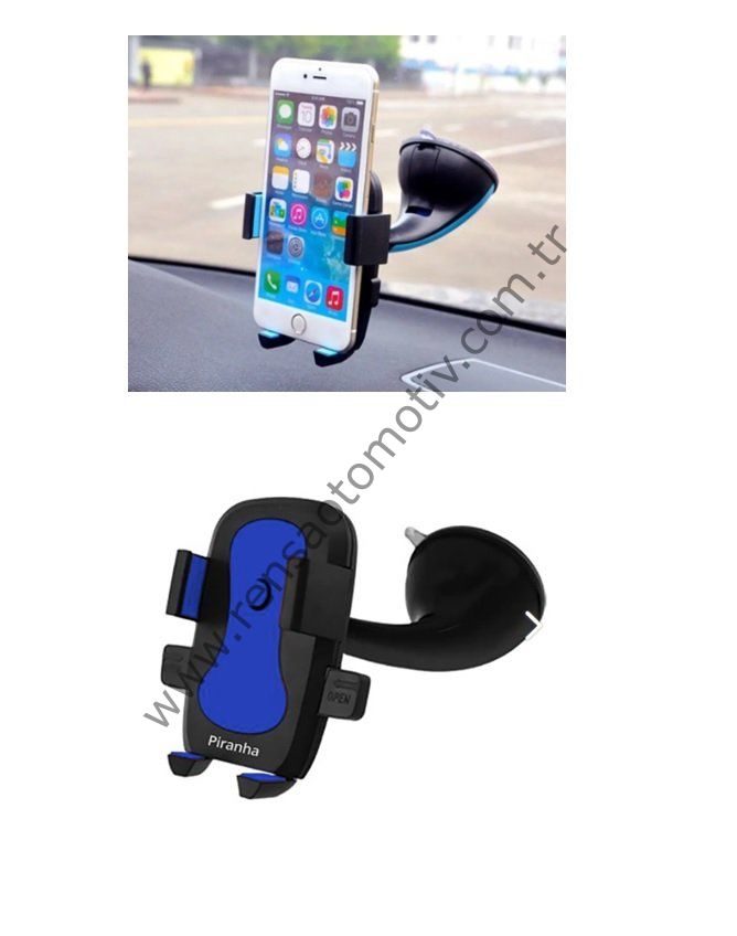 TELEFON TUTUCU CAMA YAPIŞAN VANTUZLU MAVİ RENK