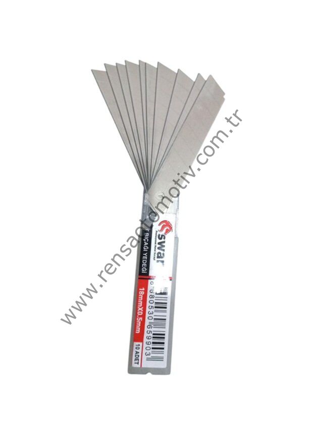 MAKET BIÇAK UCU PAKET İÇİ 10 ADET TAKIM 18mmX0.5mm