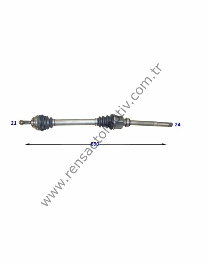 AKS SAĞ KOMPLE 21X24X889 PEUGEOT 301 CITROEN C-ELYSEE 1.6HDI